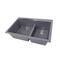 Nantucket Sinks 60/40 Double Bowl Dual-mount Granite Composite Titanium PR6040-TI - alternate 2